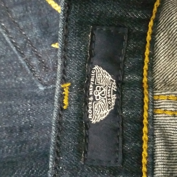 (26W) Rock & Republic Kasandra Slim Skinny Dark Wash Jeans Luxury Denim - Picture 3 of 12